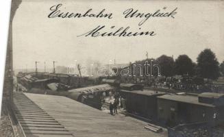 Mülheim, Eisenbahn Unglück / railroad accident, photo (b?)