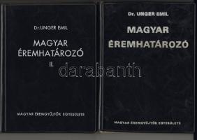 Dr. Unger Emil: A magyar éremhatározó I,II,III + pótfüzet 1974-85.