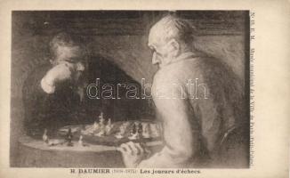 H. Daumier: Chess players
