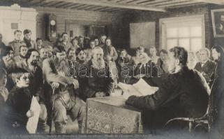 'Lecture de dimanche a l'ecole de village' s: Bogdanoff-Bjelsky