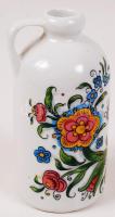 Enzian feliratú mázas fajansz flaska, jelzés nélkül, hibátlan, kézzel festett, m:12 cm