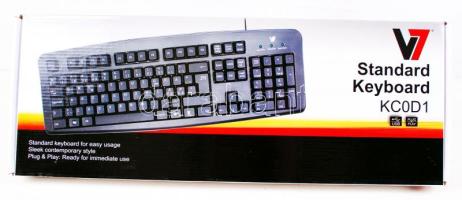 3 db Standard Keyboard, eredeti dobozukban, qwerty billentyűzettel, újszerű állapotban