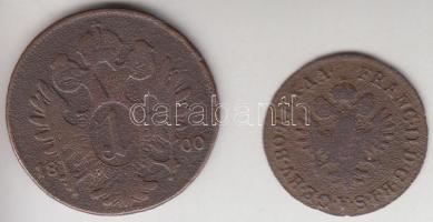 Ausztria 1800A 1/4Kr Cu + 1Kr Cu T:3
Austria 1800A 1/4 Kreuzer Cu + 1 Kreuzer Cu C:F