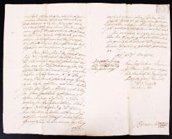 1779 Dorpat (Tartu, Észtország), Német nyelvű vízjeles okirat, laponként 2 kopekes litván szignettáv...