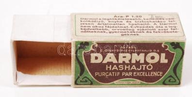cca 1930 Darmol hashajtó papírdobozka