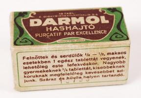 cca 1930 Darmol hashajtó papírdobozka