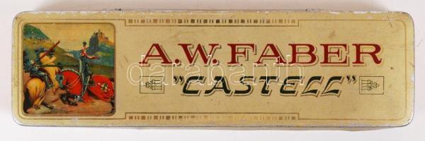 Faber-Castell ceruzakészlet 9 db vegyes ceruzával eredeti fém dobozban