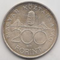 1993. 200Ft Ag "MNB" T:2 Adamo F13