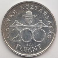 1992. 200Ft Ag "MNB" T:2 Adamo F13