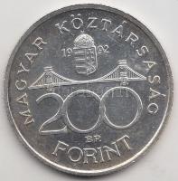 1992. 200Ft Ag "MNB" T:2 Adamo F13