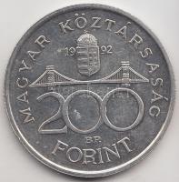 1992. 200Ft Ag "MNB" T:2 Adamo F13