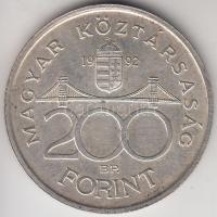 1992. 200Ft Ag "MNB" T:2 Adamo F13
