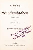 Hermann von Gottschall: Sammlung von Schachaufgaben. Leipzig 1908. Philipp Reclam. Német nyelvű sakk...