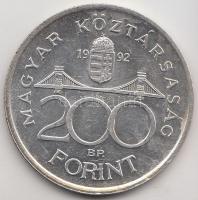 1992. 200Ft Ag "MNB" T:2 Adamo F13