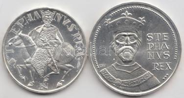 1972. 50Ft Ag + 100Ft Ag "Szt.István" pár T:BU