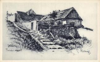 Budapest I. Tabán, Szt. Gellérthegyi viskók s: Helbing