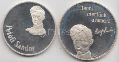 1973. 50Ft Ag + 100Ft Ag "Petőfi Sándor" pár T:PP