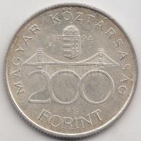 1994. 200Ft Ag "Deák" T:2 Adamo F13.1