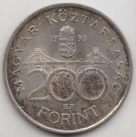 1993. 200Ft Ag "MNB" T:2 Adamo F13
