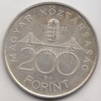 1993. 200Ft Ag "MNB" T:2 Adamo F13