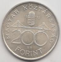 1993. 200Ft Ag "MNB" T:2 Adamo F13