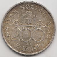 1993. 200Ft Ag "MNB" T:2 Adamo F13