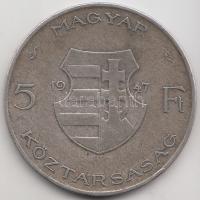 1947. 5Ft Ag "Kossuth" T:3 Adamo F8.1