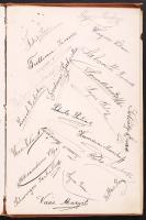 1898-1907 Emlékkönyv néhány rajzzal, néhány lap kijár