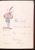 cca 1935 Emlékkönyv sok rajzzal