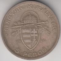 1938. 5P Ag "Szent István" T:2
Adamo P8.1