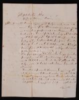 1865 Rozsnyó, Rozsnyóról Jolsvára küldött levélboríték a Rozsnyói Evangélikus Iskola viaszpecsétjéve...