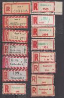 15 db klf (magyar és külföldi) "R"-ragjegy