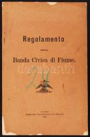 1902 Regolamento della Banda Civica di Fiume 12p.