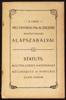 1899 A Hazai Mechanikai Palaczkgyár Részvénytársaság alapszabályai 24p.