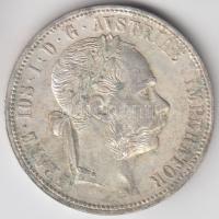 Ausztria 1879. 1Fl Ag "Ferenc József" T:2,2- Austria 1879. 1 Florin Ag "Franz Joseph" C:XF,VF