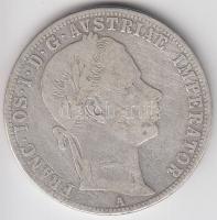 Ausztria 1860A 1Fl Ag "Ferenc József" T:3 Austria 1860A 1 Florin Ag "Franz Joseph" C:F