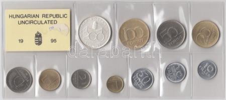 1995. 10f-200Ft forgalmi sor 11klf db, benne "Deák" Ag, fóliás szettben T:1