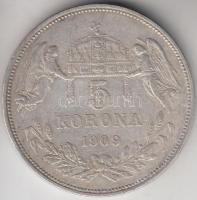 1909KB 5K Ag "Ferenc József" T:2-,3 
Adamo K7