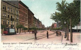 Budapest IX. Ferenc körút, litho (EB)