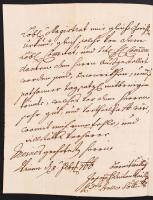 1766 Győr (Raab,)Joachim Levjnek címzett levél, külsején viaszpecséttel