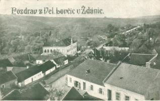 Velké Lovcice, school (small tear)