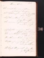 1856 Festetics Gyula gróf saját kézzel írt irodalmi naplója, 200 oldal francia, német és magyar nyel...