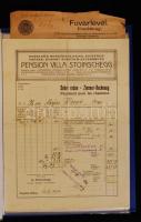 cca 1890-1910 45 darabos nyomtatvány gyűjtemény: alapszabályok, éves jelentések, számlák, sok okmány...