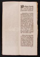 1770-1178 Lóttójátékkal kapcsolatos rendelkezéseket tartalmazó német nyelvű dokumentum Mária Teráziától.
