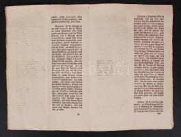 1770-1178 Lóttójátékkal kapcsolatos rendelkezéseket tartalmazó német nyelvű dokumentum Mária Teráziá...