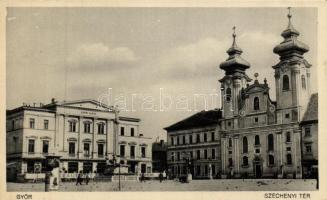 Győr Széchenyi tér, Lloyd palota, templom