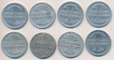 Német Birodalom/Weimari Köztársaság 1920-1922. 50Pf Al (8x) T:2,2-
Germany/Weimar Republic 1920-1922...