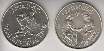 1988. 100Ft "Labdarúgó VB - két játékos" T:BU + 1989. 100Ft "1990 Labdarúgó VB - kézfogás" T:BU