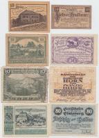 Ausztria 1920. 8db városi szükségpénz T:I-III Austria 1920. 8 pcs of necessity notes C:UNC-F