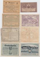 Ausztria 1920. 8db városi szükségpénz T:I-III
Austria 1920. 8 pcs of necessity notes C:UNC-F